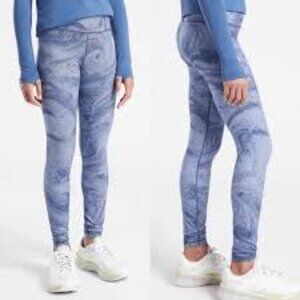 Athleta Girl High Rise Milky Way Chit Chat Full Length Tight, Size XXL/16